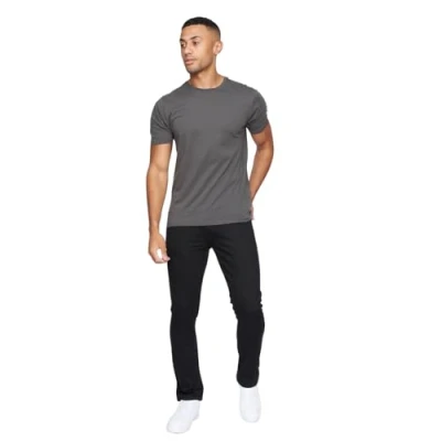 Image of Crosshatch Mens Essentials Buraca Classic Slim Fit Jeans(Buraca/Black W34/32L)