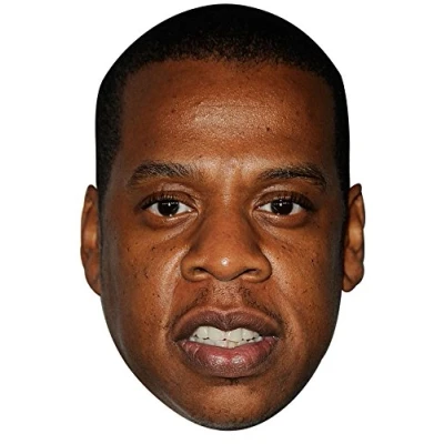 Image of FoxyPrinting JAY Z JB Music Star Fancy Dress Cardboard Celebrity Party Face Mask