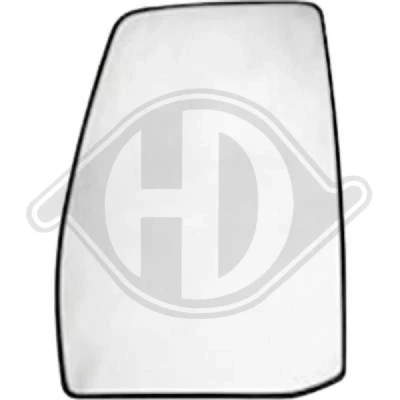 Image of 1765508, 1766587, BK2117K741BA, BK2117K741BB Wing Mirror Glass DIEDERICHS 1456029 Left Upper section FORD: Transit Custom V362 Van
