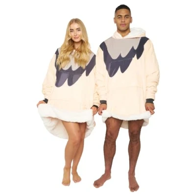Image of GC GAVENO CAVAILIA Animal Hoodie Blanket Oversized, Large Sherpa Hooded Adult Men Women, Super Soft Fleece Giant Sweatshirt Hoodies, Sheep Face Wearable Throw Over, One Size Fit All