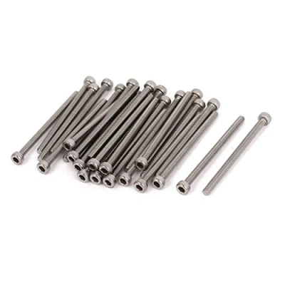Image of Sourcingmap M3x45mm 0.5mm Pitch Bolts Socket Cap Head Hex Key Screws 30pcs