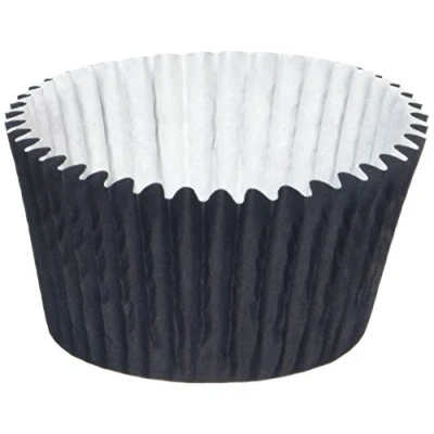 Image of Holly Cupcakes 180 Excellent Quality Black Muffin Cases