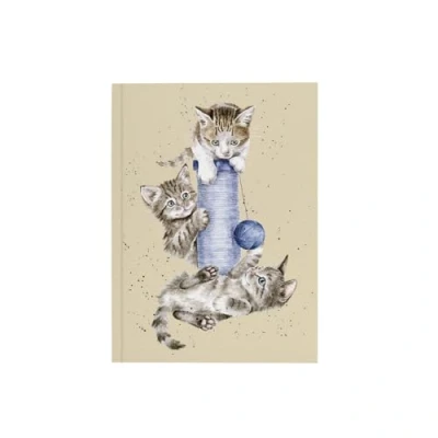 Image of Wrendale Designs Three&#039;s a Crowd&#039; Cat A6 Notebook