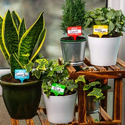 Image of Bubblegum Stuff Plant Name Badges Garden Tools, Tool Set, Labels for Outdoor Plants, Seedlings, Gardening Equipment, Seed Gadgets Pen Included