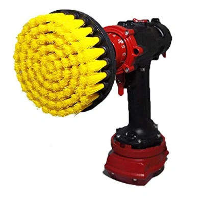 Image of Kornely™ Premium Drill Brush for Professional Cleaning Medium Soft, Yellow, 13 cm. Doesn&#039;t Scratch Surfaces. Suitable Tile, Grout, Bathtub, Shower, Fiberglass, Porcelain