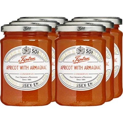 Image of Wilkin &amp; Sons Tiptree Apricot with Armagnac Conserve / Case of 6 x 340g Jars Vegetarian, Vegan, Coeliac Friendly