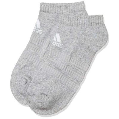 Image of adidas Unisex Adults CUSH LOW 1PP Socks, MGREYH/MGREYH/WHITE, M