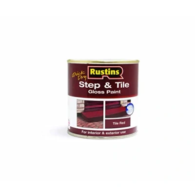 Image of RUSTINS Step &amp; Tile Paint Red 250ml