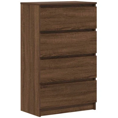 Image of vidaXL Sideboard Brown Oak 60x35x98.5 cm Engineered Wood