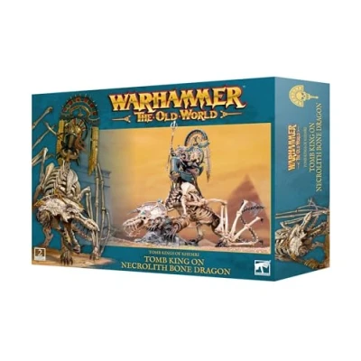 Image of Games Workshop Warhammer The Old World: Tomb Kings of Khemri King/Liche Priest on Necrolith Bone Dragon
