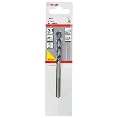 Image of Bosch Professional 1x CYL 5 Concrete Drill Bit (for Concrete, Ø 7 x 100 mm, Robust Line, Accessories for Impact Drills)