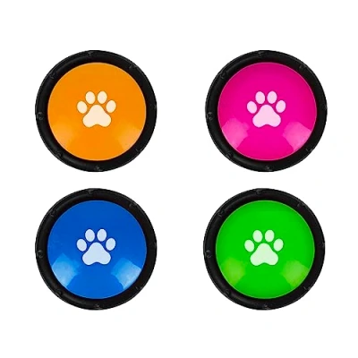 Image of Man&#039;s Best Friend Recordable Dog Buttons 4 Set for Puppy Behaviour Training