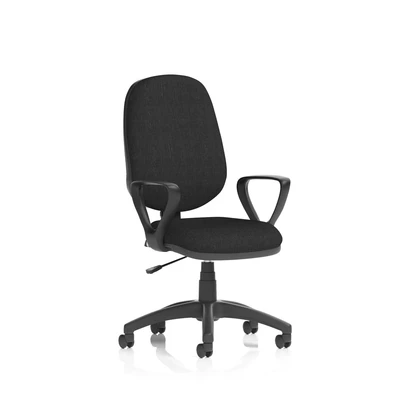 Image of Eclipse I Lever Task Operator Chair Black With Loop Arms