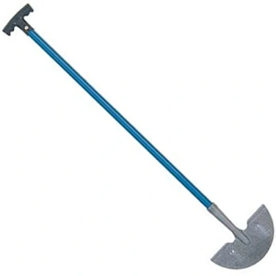 Image of 1m (1000mm) Lawn Edging Knife/Cutter Half Moon Blade, Tubular T Handle Garden Trimming Tool, Lawn, Grass, Gardener, Turf Edger Loops