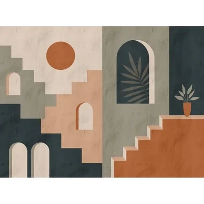 Image of Stories of Life Mural Mediterranean Escape 398951