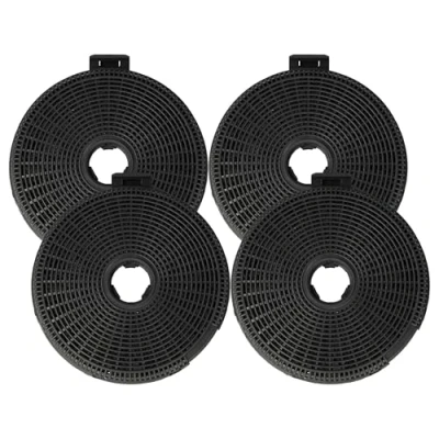 Image of vhbw 4x Activated Carbon Filter Replacement for Teka 40078254, 61801236, 61801262, D1C, D4C Extractor Hood 20 cm