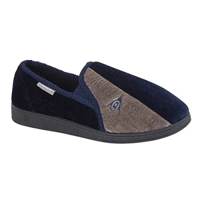 Image of DUNLOP Duncan Navy Mens Slippers, Size 11