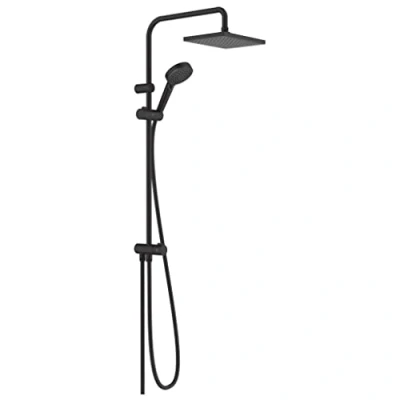 Image of hansgrohe Vernis Shape Shower System 230 1 Spray Reno, matt black, 26282670