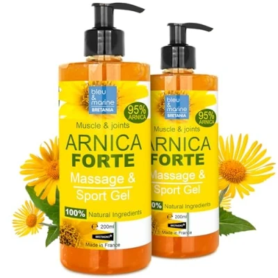 Image of Arnica Gel Massage Sport Pre &amp; Post Workout Balm 100% Natural Ingredients 2 x 200 ml