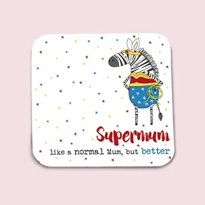 Image of Funny Supermum Like Mum but Better Coaster Matt Finished Cork Backed