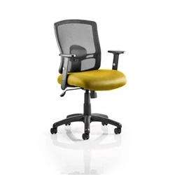Image of Portland Task Operator Bespoke Colour Airmesh Seat Senna Yellow
