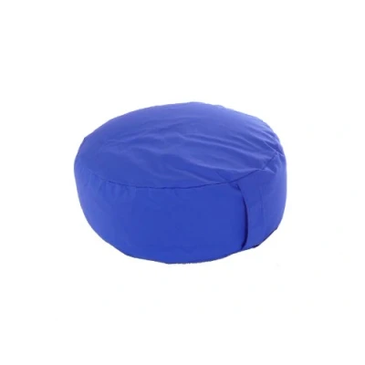 Image of Pouffe Foot Stool Bean Bag With Beans Royal Blue