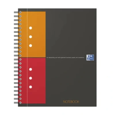 Image of Oxford Notebook International A5 Squared 160 Pages Sturdy Cardboard Cover (Pack of 5)