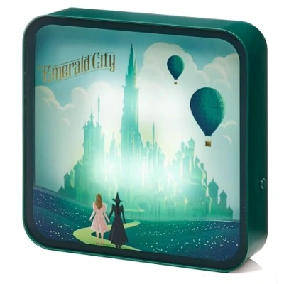 Image of Numskull Official Wicked LED Light Box Acrylic Lamp Elphaba &amp; Glinda Design USB Powered or Battery Operated Desk, Shelf, Wall Mountable