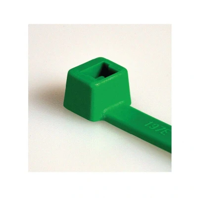 Image of HellermannTyton Nylon Cable Tie 100x2.5mm Green