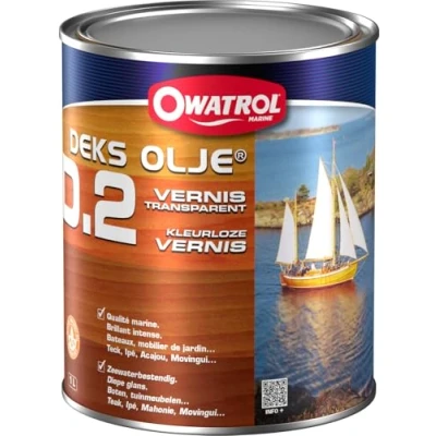 Image of Owatrol Deks Olje D2 Clear Varnish 1 Litre