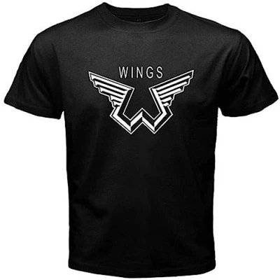 Image of Paul Men&#039;s tee McCartney Wings Logo The Beatle T Shirt Size S Black