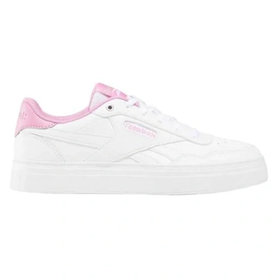 Image of Reebok Women&#039;s Court Advance Bold Sneaker, FTWWHT/JASPNK/ASHLIL, 4 UK