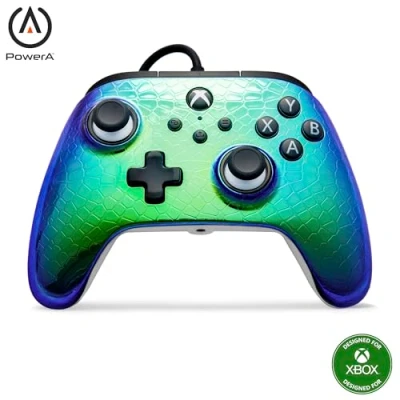Image of PowerA Advantage wired Controller for Xbox Series XS Raptor Chrome, gamepad, video game controller, gaming USB C, Works with One, Officially Licensed