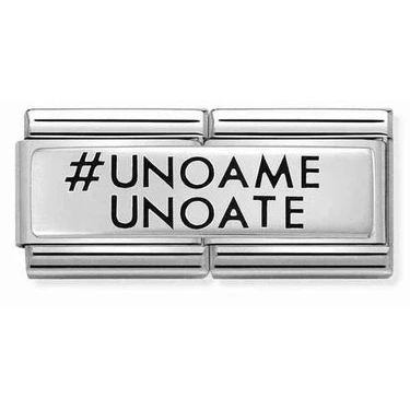 Image of Nomination Silvershine Double Uno A Me Te Charm