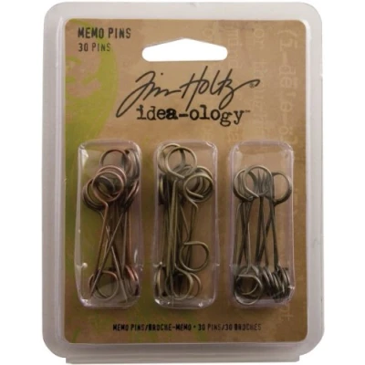 Image of Tim Holtz idea ology Memo Pins, Pack of 30, Brown