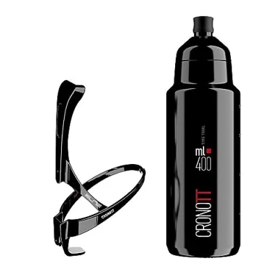 Image of Elite Crono TT Aero Bottle Kit Includes Carbon Cage and 400 ml Bottle, 0357060001