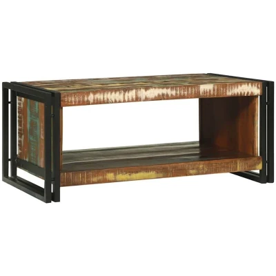 Image of vidaXL Coffee Table 90x50x38 cm Solid Wood Reclaimed