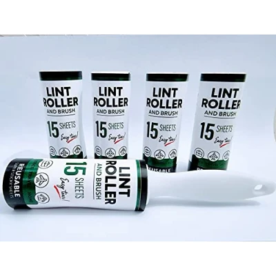 Image of LINT ROLLER 5 REFILLS FLUFF HAIR REMOVER REMOVAL