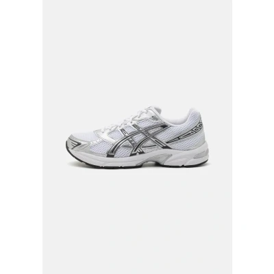 Image of Asics Sportstyle GEL1130 Unisex Trainers, Size: 6, White/pure silver Imitation leather/ textile