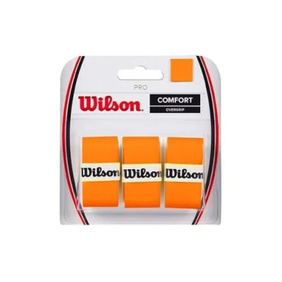 Image of Wilson Unisex Pro Overgrips, Orange, 3 pieces UK