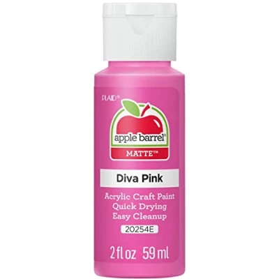 Image of Apple Barrel Acrylic Paint, Pink, 2oz