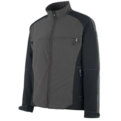 Image of Mascot 12002 149 1809 Dresden Unique Fleece on Inner Side Water Repellent Softshell Jacket, Size L, Dark Anthracite/Black