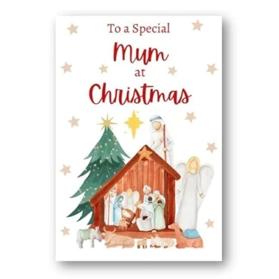Image of Second Ave Mum Christmas Nativity Xmas Holiday Festive Greetings Card