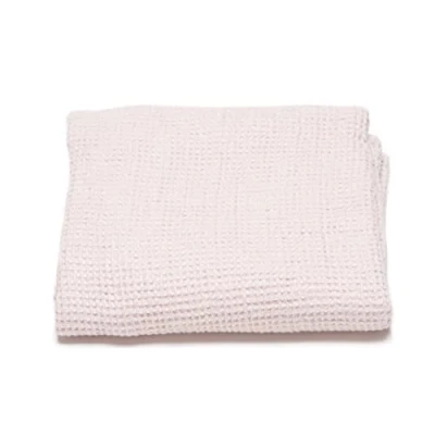 Image of LinenMe Linen Waffle Big Bath Towel Rosa, 75 x 130 cm