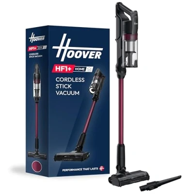 Image of Hoover Cordless Stick Vacuum Cleaner, HF1 Plus with Turbo Suction Mode, Up to 45min Runtime, Multi Floor and Anti Hair Wrap Brushbar, Park&amp;Go, LED Lights [HF1P10H]