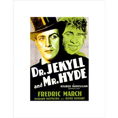 Image of Wee Blue Coo Movie Film Jekyll Hyde Gothic Scottish Horror Stevenson Wall Art Print