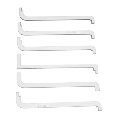 Image of ECSiNG 6pcs Double Head Tension Wrench Locksmiths Pick Push Rod Lock Suitable for Repair and Opening