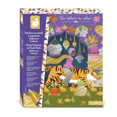 Image of Janod Metal Stickers 5 Boards to Decorate Bollywood Theme Les Ateliers Du Calme Children&#039;s Creative Leisure Kit Dexterity and Concentration From 7 Years J09165