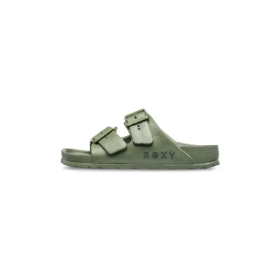 Image of Roxy Kattie Mules, Women&#039;s, Size: 5, Oil green Textile
