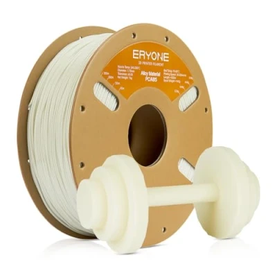 Image of ERYONE Engineering Filament, 1.75mm 3D Printing Dimensional Accuracy +/ 0.03mm, Fit Most FDM Printers, Alloy Material PC/ABS White 1kg Spool (2.2LBS)